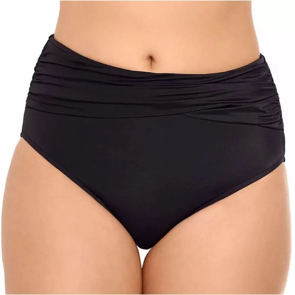 Vanishing Act Magic Brand Slimming Brief Bikini Swim Bottom Size 18 See Notes